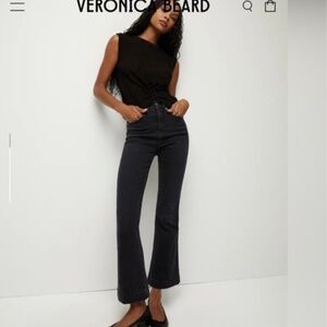 Dark grey Veronica Beard ankle flairs jeans size 24
